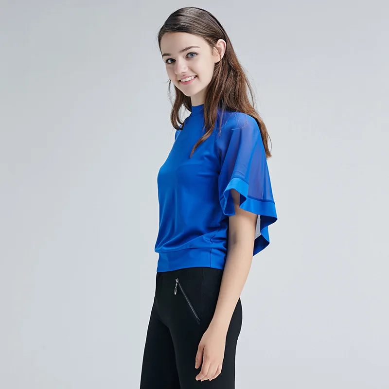 Bootyjeans 2017 весенне осенняя модная футболка женские черные и синие футболки с