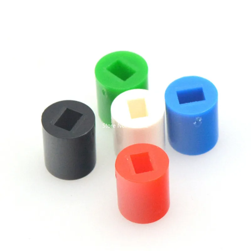 

20pcs A06 6x7mm Tactile Push Button Switch Cap 7mm Applies to 5.8*5.8 7*7 8*8 8.5*8.5 Self-locking Switch Button Cap