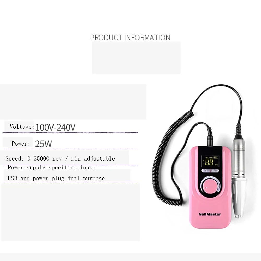 Ferramenta da Arte do Unha 35000 de Alta Conjunto Completo Manicure Elétrica Electricpolisher Portátil Interface Usb Velocidade-eficiência 2 High Quality Beleza e saúde