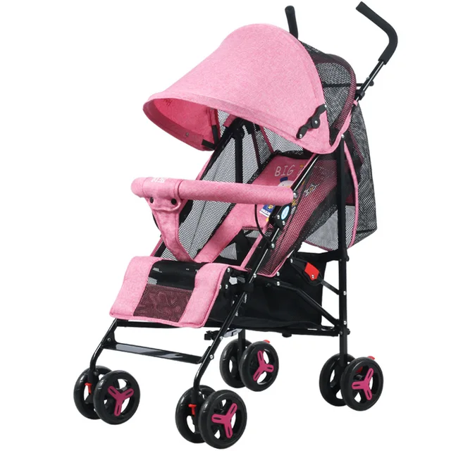 pink toddler stroller