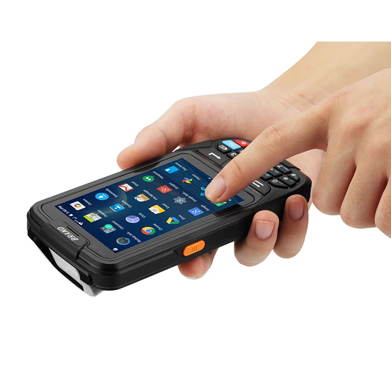 High Battery Capacity 4000mA Android Barcode Scanner Handheld Terminal PDA with 2D Barcode Scanning