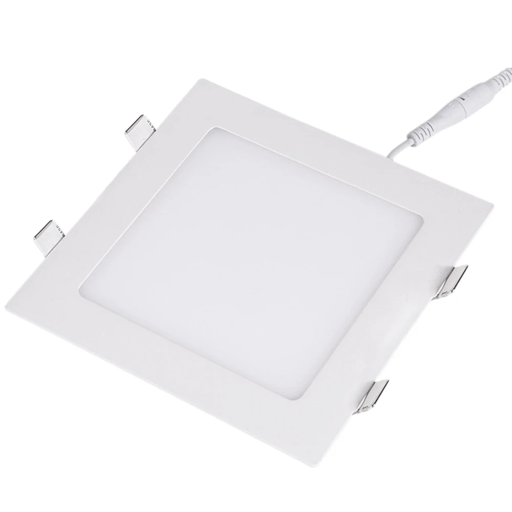 TSLEEN Круглый/квадратный встраиваемый потолочный светильник светодиодный панельный светильник для дома коммерческий холодный теплый белый светодиодный переменный ток 85-265 в - Цвет корпуса: Square cool white