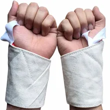 Регулируемый искробезопасными защита запястья обертывания с большого пальца петли холст утолщаются сварки запястье протектор