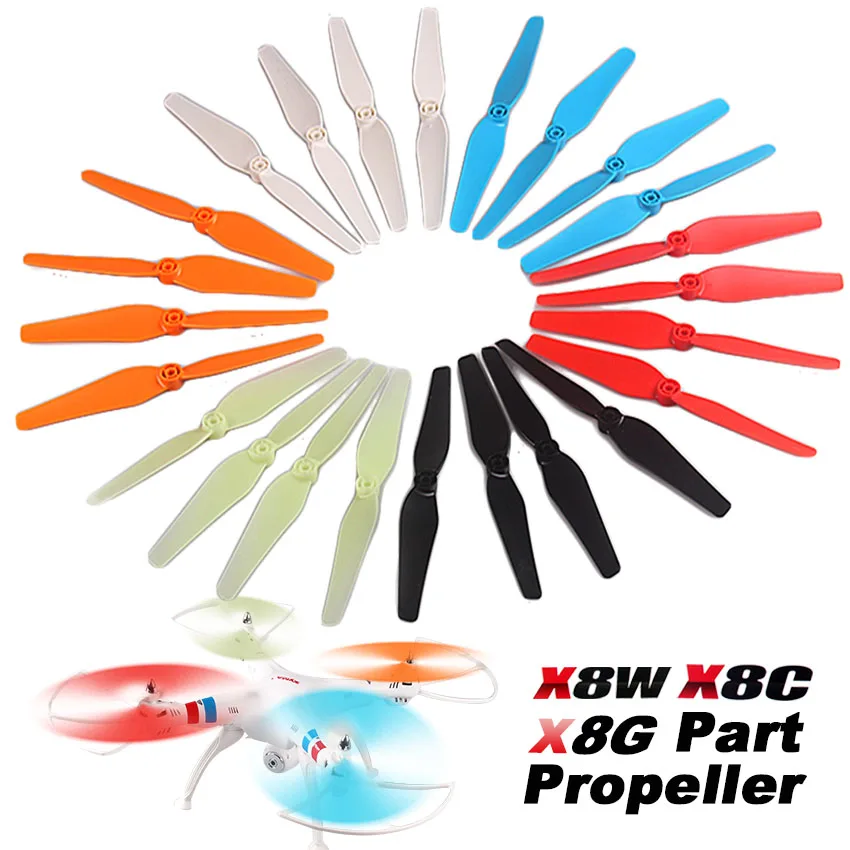 free shipping syma X8 X8C X8W X8G Propeller RC Quadcopter Drone with FPV camera spare parts Blade Airscrew Blades Propeller for syma x8c x8w rc quadcopter spare part blade propeller protection frame protector bumper 4pcs free shipping