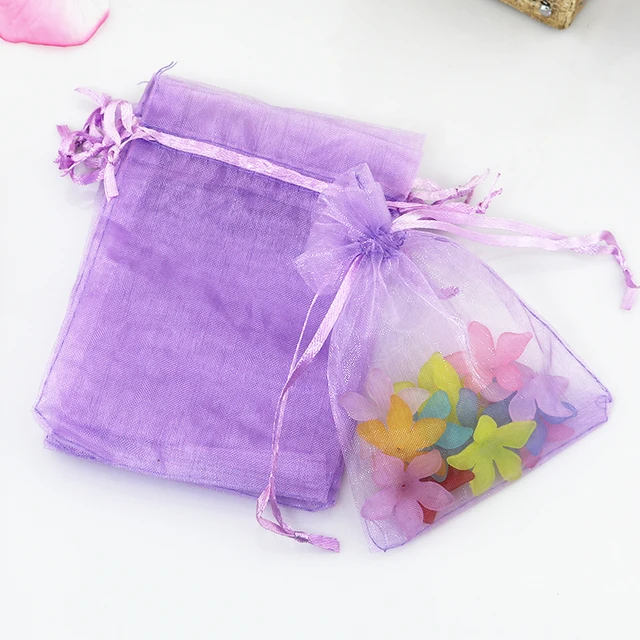 Free Shipping 1000pcs Lot 7x9cm Light Purple Small Organza Bag Cute Free Shipping 1000pcs Lot 7x9cm Light Purple Small Organza Bag Cute Charm Jewelry Packaging Bags