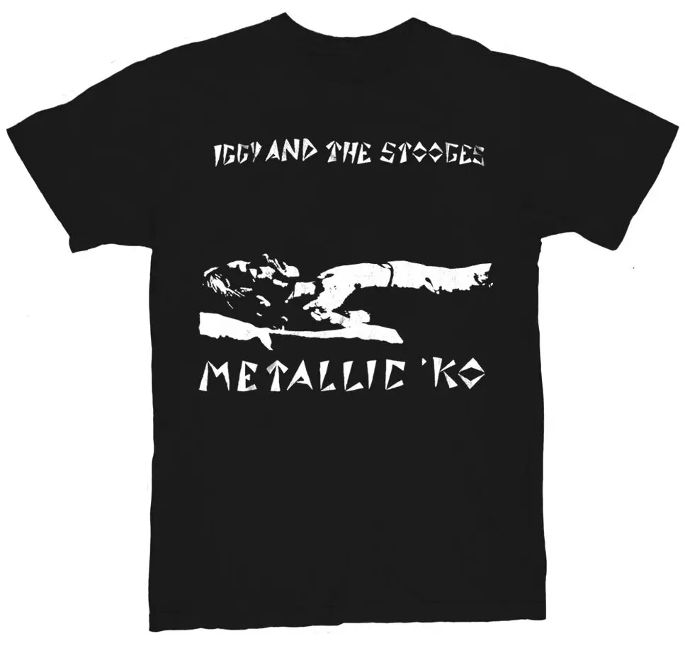 Игги Поп Iggy и the stooge Мужская черная футболка Новинка! S m L XL 2XL 3XL 4XL 5XL Модная