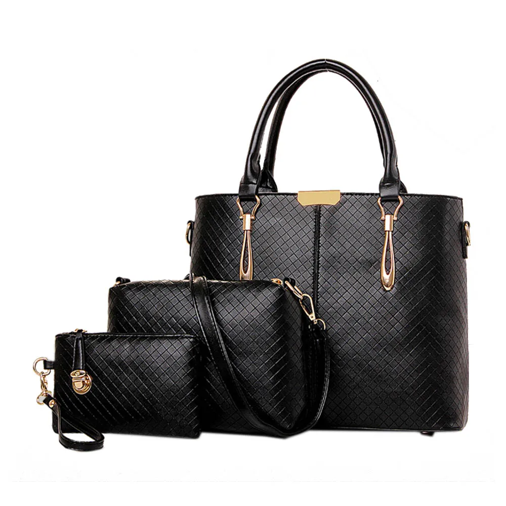 Womens Leather font b Handbag b font Composite Bag font b Set b font High Quality