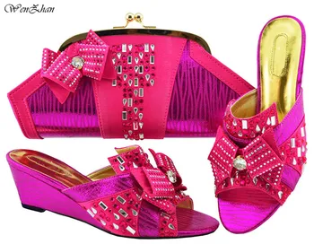 

Latest Women Flower Shoes and Bag Set In Italy Size 38-43 African Sets Italian Matching Shoes and Bag Set B89-22