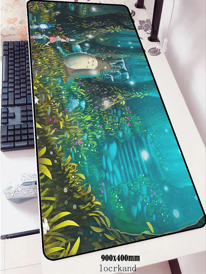 locked edge Totoro mouse pad size90x40cm pad to mouse notbook computer