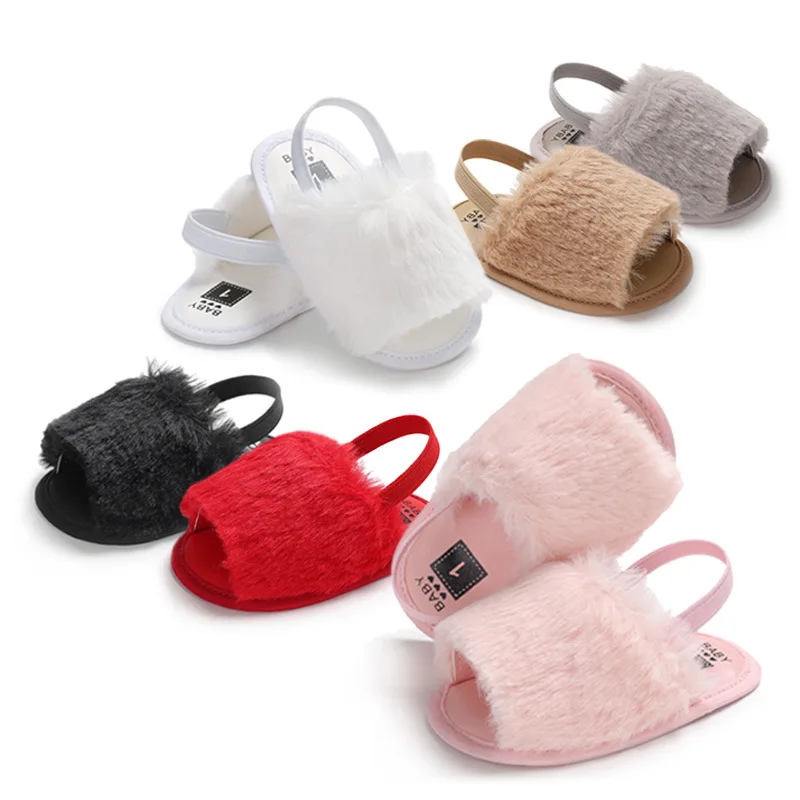 Baby Shoe Pure Color Toddler Shoes Baby Summer Soft Bottom Relaxation Flock Cloth  Shoes Baby Shoes Breathe First Walkers