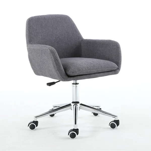 Стул среднего размера с мягкой спинкой для домашнего офиса-эргономичный стул с подлокотниками для конференц-зала или офисной мебели