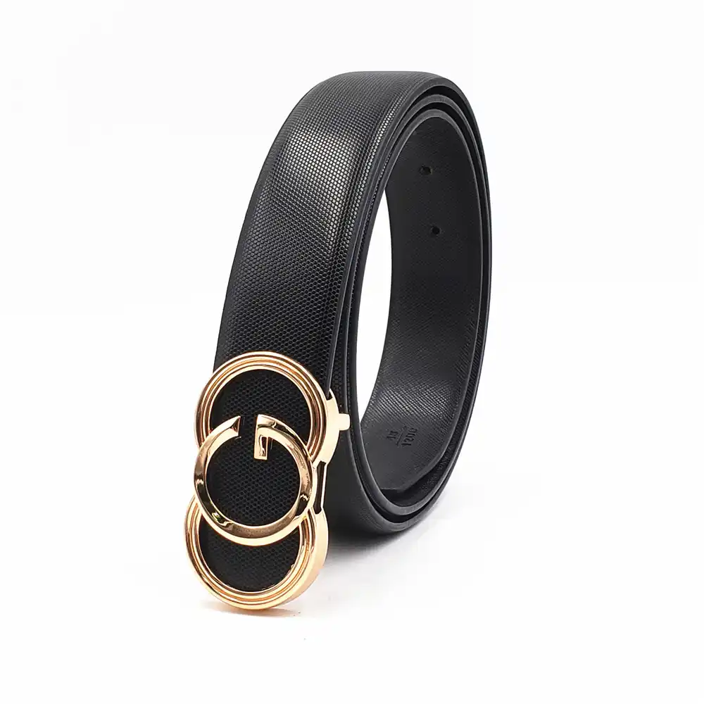 De alta calidad de cuero moda G Cinturón Moda Mujeres Hombres Lujo Correas de la cintura de oro