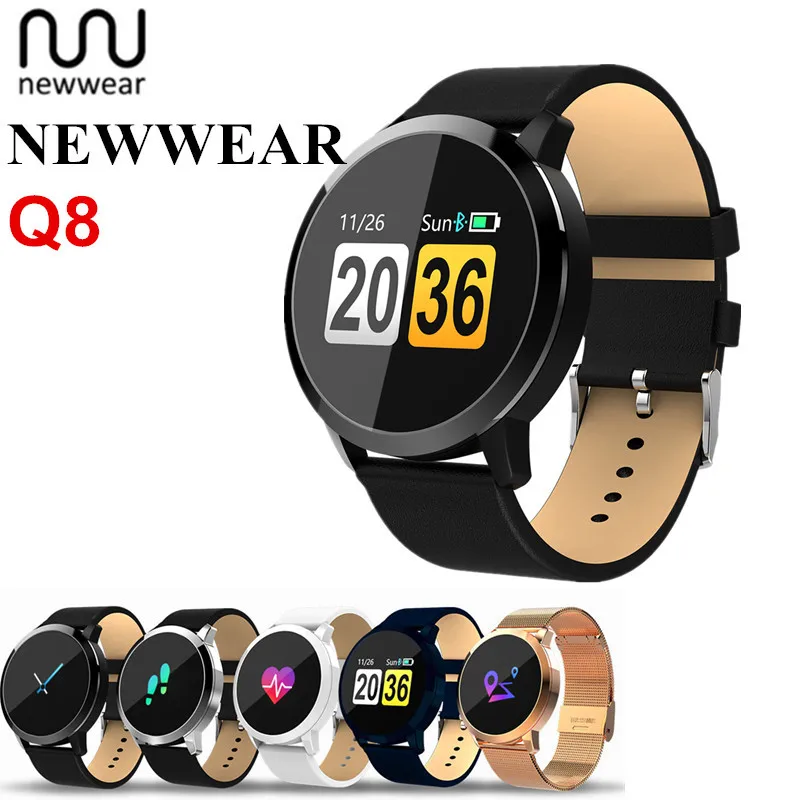 Newwear Q8 Smart font b Watch b font Men font b Women b font Touch Screen