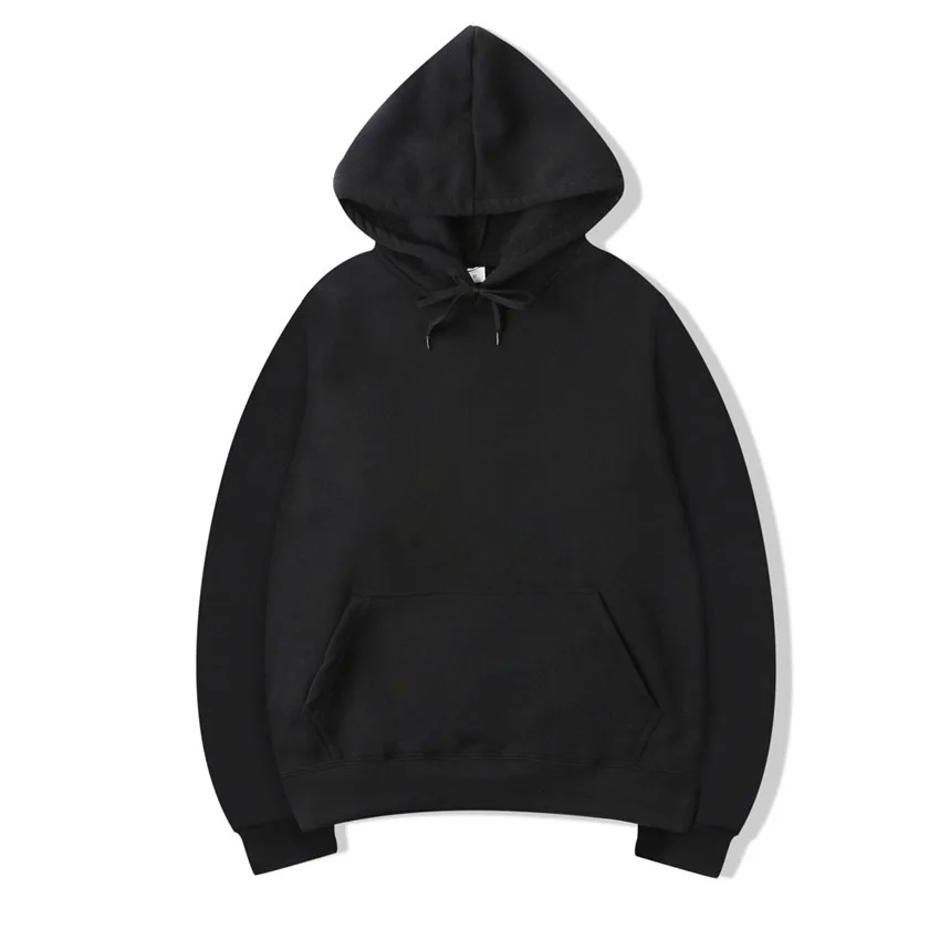 

Hot Fashion Hoodies Men/Women pure color Casual Hip Hop Japan Harajuku Sweatshirt Autumn/Winter Fleece Warm Pullover Hoody