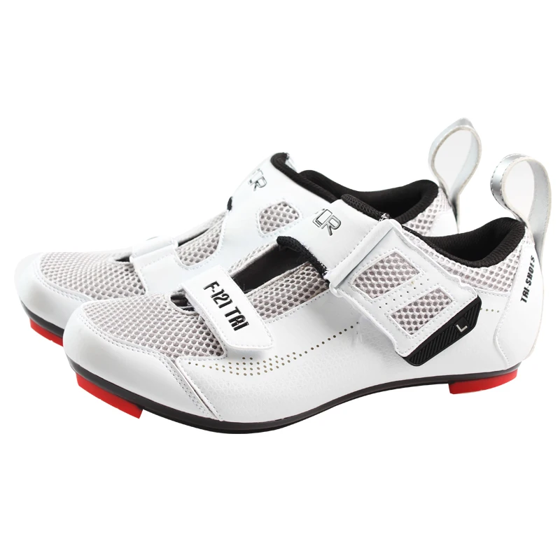 FLR F-121 Triathlon Lock Shoes Road Bike Mountain Bike Riding Shoes Breathable Anti-Skid Cycling Equipment