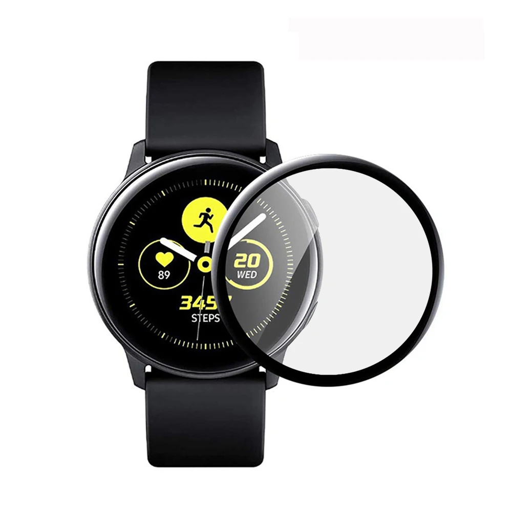 Защитная пленка из закаленного стекла для Samsung Galaxy Watch Active 3D полноэкранная