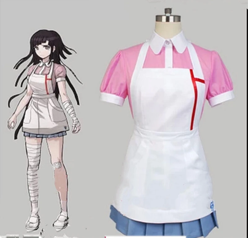 Аниме Dangan Ronpa 2 Danganronpa Mikan Tsumiki костюм для косплея| |
