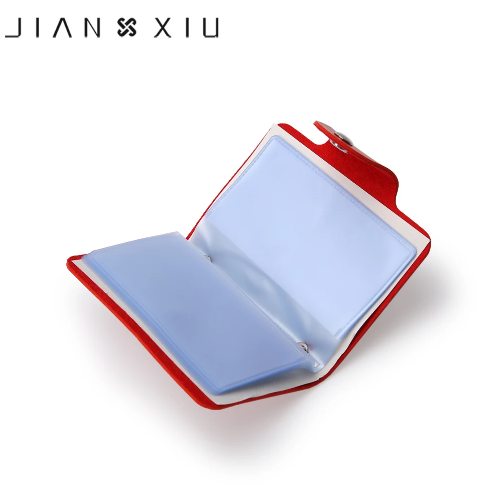 Чехол для визиток JIANXIU из искусственной кожи мужчин и женщин чехол кредитных карт