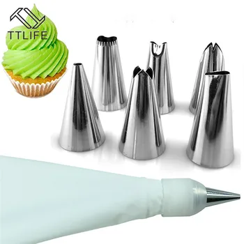 

8Pcs/Set Silicone Forms Icing Piping Nozzles Pastry Bag Pastry Bakeware Baking Tools Fancy Cake Mold Cake Decorating Tools