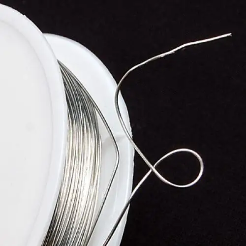 

3x Spool of 24 Gauge 12 Yard Silver Plated Copper Wire Cord DIY Jewelry Making