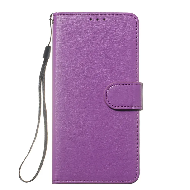 Flip leather Wallet Case For Sony Xperia L1 L2 L3 X XA XA2 XA1 Plus XA Ultra XA2 Ultra Case High Quality Fashion Luxury Cover - Color: Purple