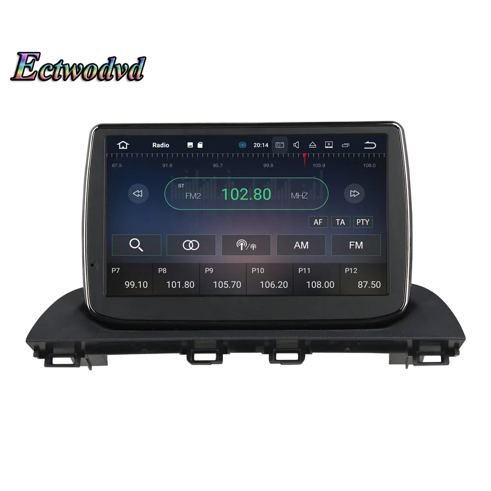 Perfect Ectwodvd Octa Core 4G RAM 64G ROM Android 9.0 Car Multimedia DVD Player GPS HeadUnit For Mazda 3 Axela 2014 2015 2016- 16