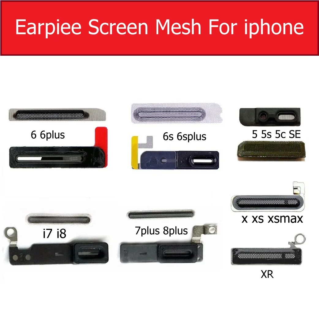 

Anti-dust screen mesh for iPhone X XS MAX XR earpiece Adhesive glue mesh for iphone 5 6s 6 7 8 plus Ear speaker Grill mesh parts