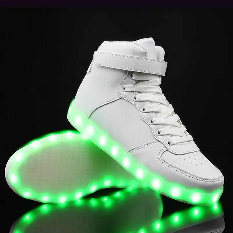 New-Lovers-Casual-Flash-Sneakers-Shoes-Men-Fashion-Luminous-Shoes-High-Top-LED-Lights-USB