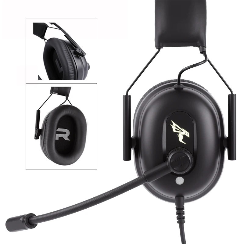SOMIC G936 USB 7 1 Роскошные игровые гарнитуры шумоподавление монитор наушники для игр