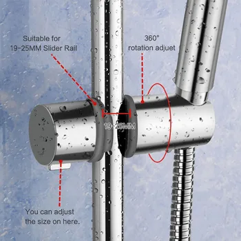 

1PC Adjustable Wall Mounted Bathroom Shower Head Holder Bracket Mount ABS