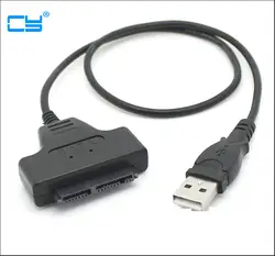 USB 2,0 до 1,8 "SSD Micro SATA адаптер HDD жесткий диск адаптер кабель адаптер 7 + 9 16 Pin