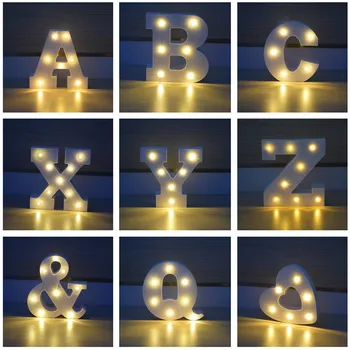 

3D Letter LED Night Light With ABS Alphabet Lights for Festival Decorative, Bar,Wedding,Propose, Birthday Party, Home decoration