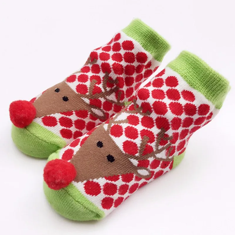 Модные носки для девочек от 0 до 24 месяцев хлопковая Рождественская одежда для детей дешевая одежда принцессы для новорожденных китайские осенне-зимние носки для малышей