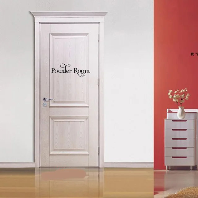 Powder Room Door Bathroom Wall Decal Powder Room Bathroom Bathroom Vinyl Decal