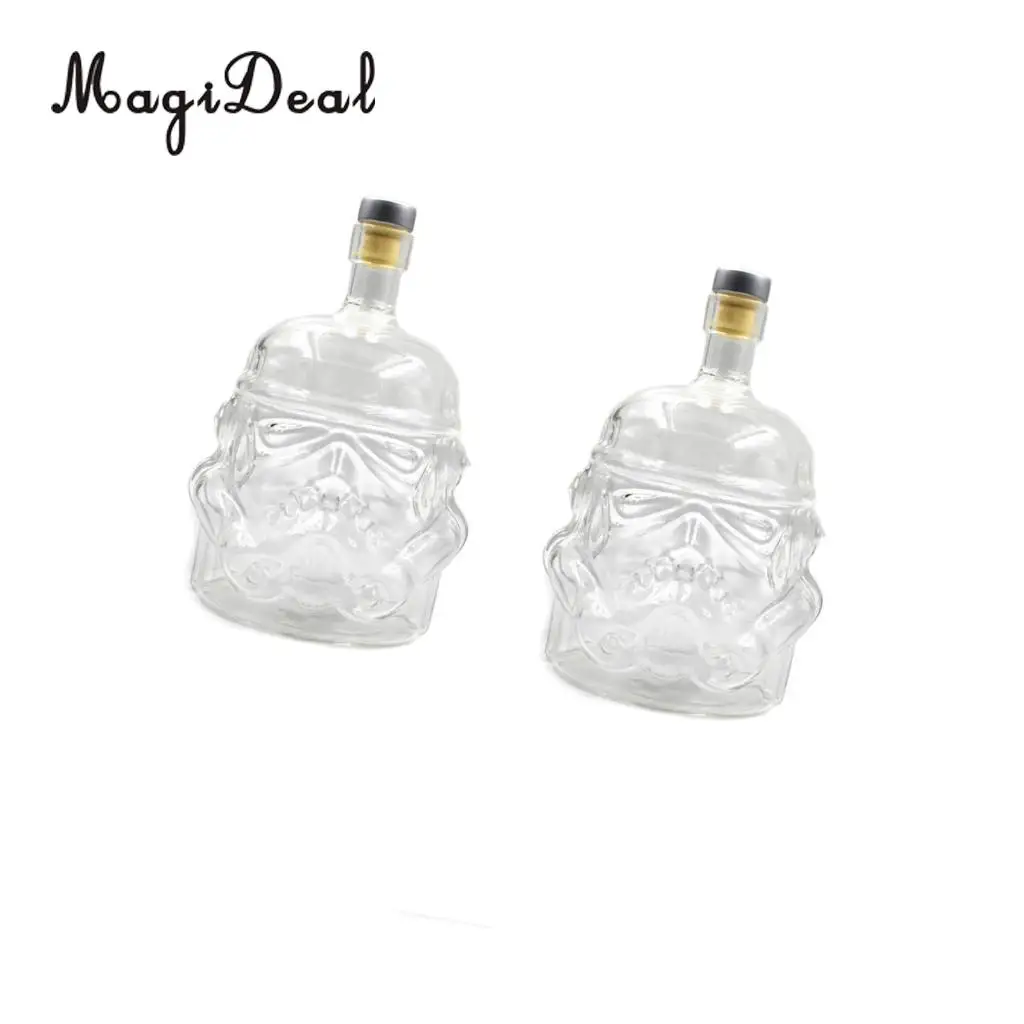 650ml Transparent Glass Decanter Wine Whisky Liquor Alcohol Glass Bottle Set