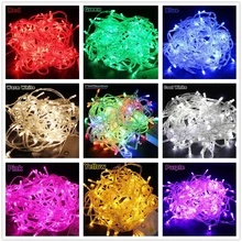 Luzes de natal 10m 20m 30m 50m 100m decorativo led string luz de fadas 8 modos guirlandas luzes para a festa de casamento luzes do feriado
