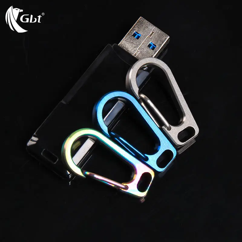 Brass Heavy Duty Mini Carabiners Keychain Quick Release Hooks for Outdoor 