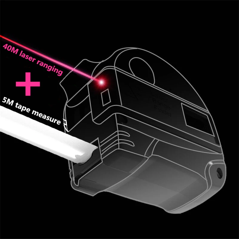 Инфракрасный лазерный дальномер/Высокая Точная лента измерения/измерительный прибор/зарядная лента