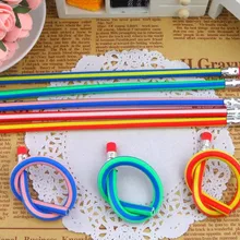 1 шт. Забавный карандаш вентилятор шутка волшебный карандаш мягкие карандаши не могут сломать карандаши запись непрерывно изгиб Z320