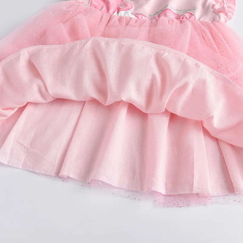 Dxton/летнее платье для девочек; платье-пачка с блестками и звездами; детское платье без рукавов для девочек; вечерние платья принцессы с кроликом; Vestidos; детская одежда с единорогом