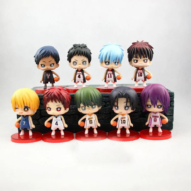 

9Pcs/set japanese Anime Kuroko No Basket PVC Action Figure Toy Collection Model Toy