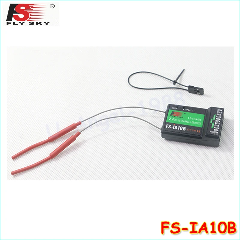 1pcs Original Flysky FS-IA10B FS IA10B 10ch Receiver for Transmitter FS-I10 FS-I6S FPV RC Helicopter Plane Quadcopter drone fs v21rp original
