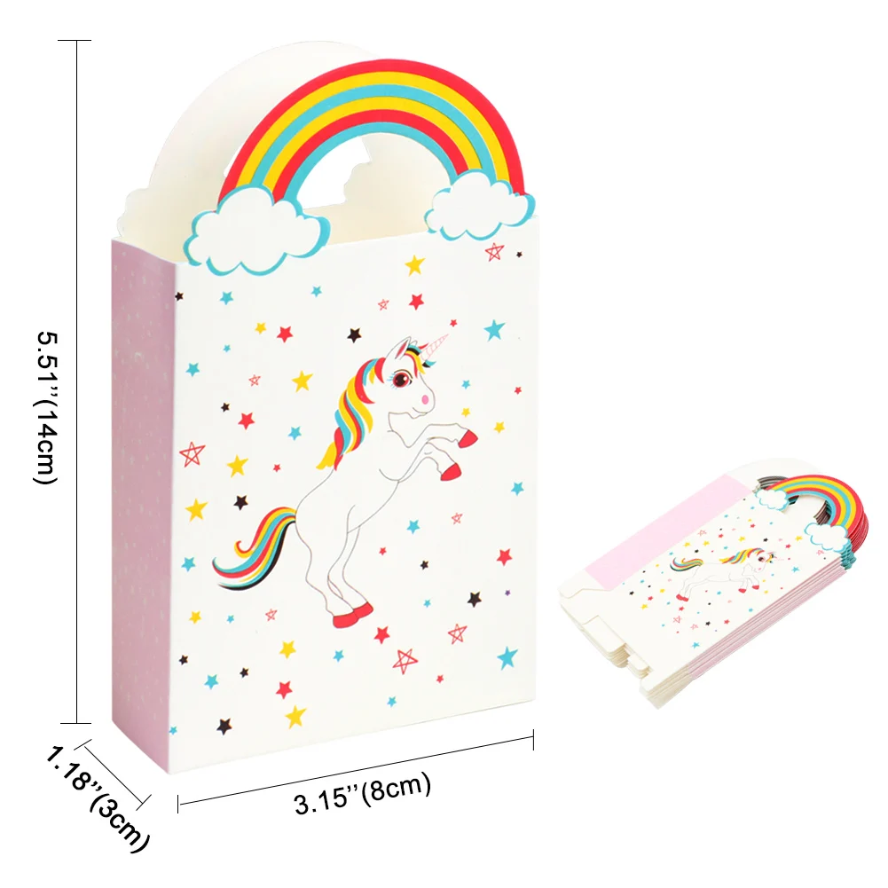 OurWarm бумажная Подарочная сумка, свадебная конфетная сумка, детский душ, день рождения, единорог, Русалка, украшения для праздника, конфетный ящик мешок