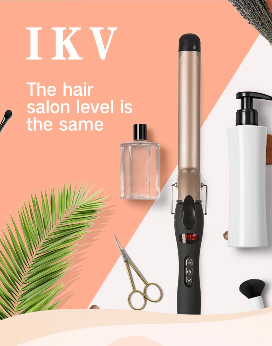 Varinha de Curling Ferramentas de Cabelo de Ondulação Rolos de Cabelo Elétrica com Eua Garantido Qualidade Ferro Populares Curlers ue uk Plug Ikv 3 Beleza e saúde