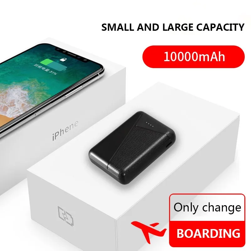 

10000mAh Mini Power Bank External Battery Bank 2.1A(MAX) Quick Charge Powerbank Portable Charger With Dual USB Output