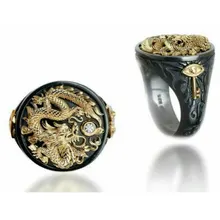 Новое мужское и женское кольцо с драконом, модные мужские кольца, властное одиночное кольцо