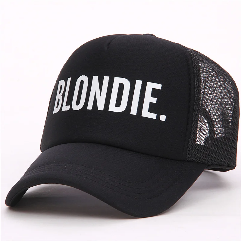 BLONDIE домовой Бейсбол Кепки s сетки водителя грузовика Для женщин подарок для