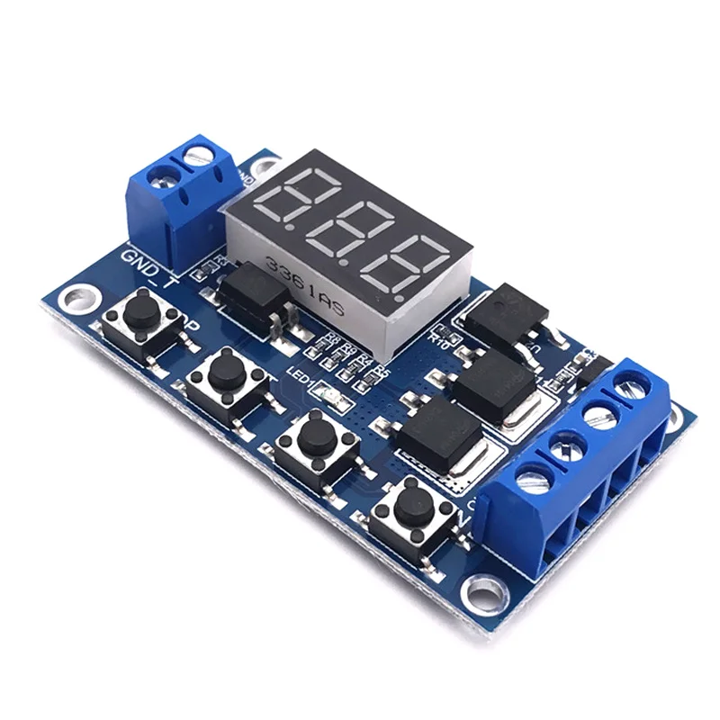 

Trigger Cycle Timer Delay Switch DC 12 24V Circuit Board MOS Tube Control Module ALI88