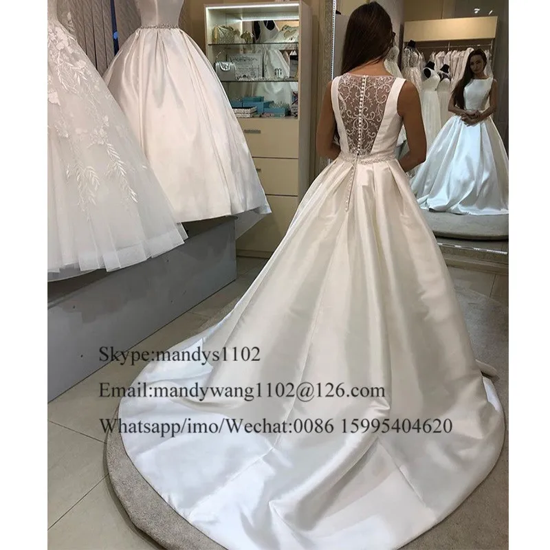Шикарное кружевное свадебное платье с аппликацией для женщин 2019 официальное