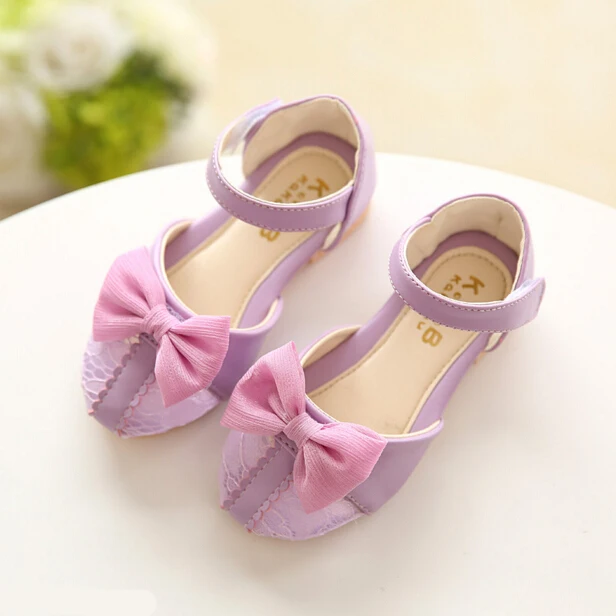3 12 years new fashion girls sandals sweet bow princess flat sandals girl shoe size 12